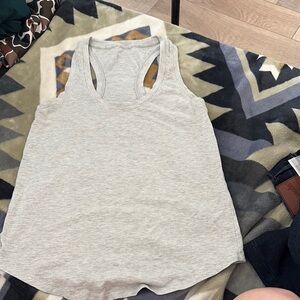 Lululemon Athletica Light Gray Tank Top
